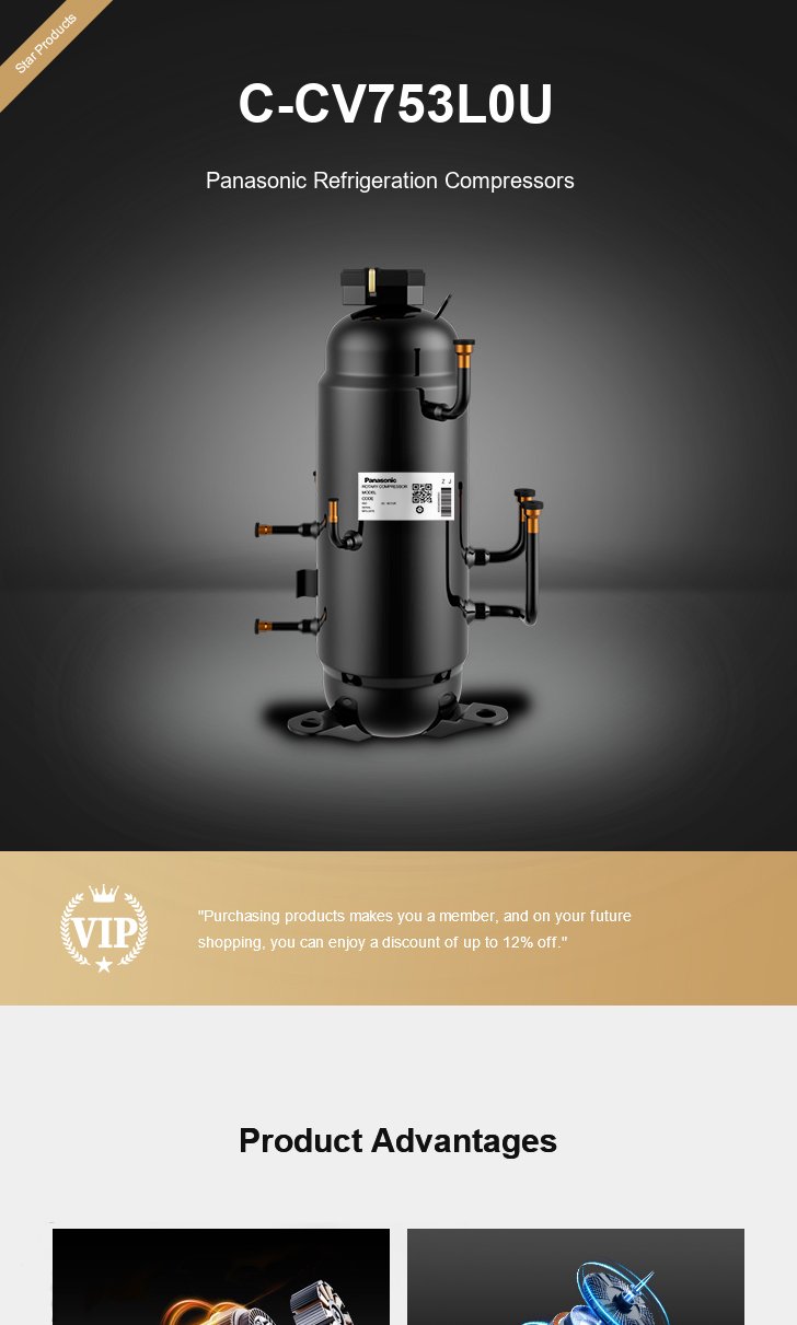 Panasonic Compressor C-CV753L0U, technical parameters pdf, structure diagram